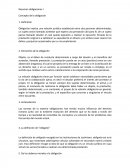 Resumen obligaciones I Concepto de la obligación