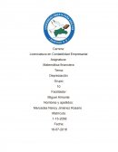 Matemática financiera Tema: Depreciación