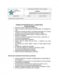 BUENAS PRACTICAS DE LABOATORIA.. Página 1