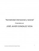 Normatividad internacional e internacional.