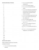 Ejercicios de algebra lineal.