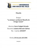 La siempre cambiante filosofía de Ortega-Gasset