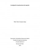 Investigación de aplicaciones del capacitor