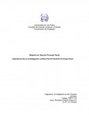 Importancia De La Investigación Jurídica Para El Derecho Procesal Penal