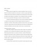 Distincion entre Platon y Aristoteles.