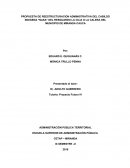 PROPUESTA DE REESTRUCTURACION ADMINISTRATIVA DEL CABILDO INDIGENA “NASA” DEL RESGUARDO LA CILIA O LA CALERA DEL MUNICIPIO DE MIRANDA CAUCA