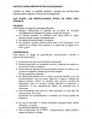 INSTRUCCIONES IMPORTANTES DE SEGURIDAD