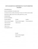 Acta de premiación - Campeonato O.T.B. Alto Sebastián Pagador