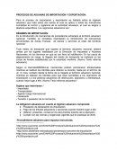 Procesos de aduanas de importación y exportacion