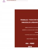 Tasacion y valuacion de un predio.