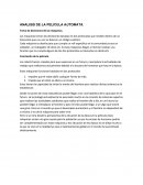 Analisis de la pelicula Automata