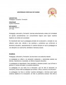 Pedagogía, Educación, Formación.