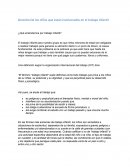 Derecho De los niños que están involucrados en el trabajo infantil.