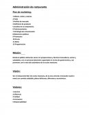 Administración de restaurante