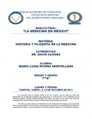 LA MEDICINA EN MÉXICO”