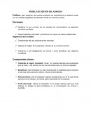 MODELO DE GESTION DEL ALMACEN
