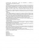 PLANIFICACION ,ORGANIZACION ,TOMA DE DECISIONES Y CONTROL Y EVALUACION DE UNA GRANJA AVICOLA.