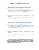 Deber de Macroeconomía