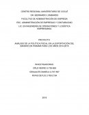 ANÁLISIS DE LA POLÍTICA FISCAL EN LA EXPORTACIÓN DEL BANANO EN PANAMÁ PARA LOS AÑOS 2014-2015