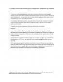 El crédito como instrumento para transportar almacenar la moneda