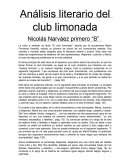 Análisis literario del club limonada