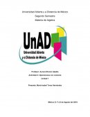 Algebra lineal. Operaciones con vectores