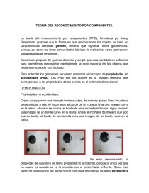 TEORIA DEL RECONOCIMIENTO POR COMPONENTES.. Página 1