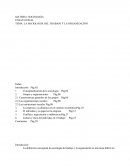 LA SOCIOLOGÍA DEL TRABAJO Y LA ORGANIZACIÓN