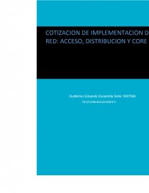 COSTOS APROXIMADOS PARA PODER IMPLEMENTAR ESTA RED EN LA EMPRESA. Página 1