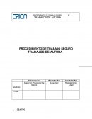 PROCEDIMIENTO DE TRABAJO SEGURO TRABAJOS DE ALTURA