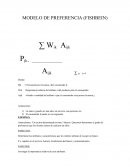 MODELO DE PREFERENCIA (FISHBEIN).