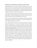 PREDOMINIO DE LAS CARACTERÍSTICAS DEL TRABAJO EN LA LINEA DEL TIEMPO.