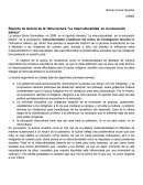 Reporte de lectura de la 10ma lectura “La interculturalidad en la educación básica”