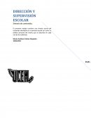 DIRECCIÓN Y SUPERVISIÓN ESCOLAR.