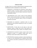 CODIGO DE HONOR.