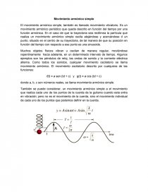 Movimiento armónico simple. Fisica.. Página 1