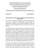 Proyecto final de una investigación de un producto de los últimos años