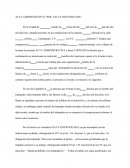 Acta administrativa “Por falta injustificada”