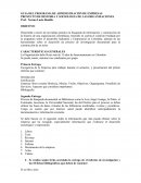PROYECTO DE HISTORIA Y SOCIOLOGIA DE LAS ORGANIZACIONES