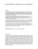 Influencia Barroca, Valparaiso como ciudad jardín