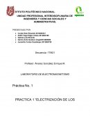 PRACTICA 1 “ELECTRIZACIÓN DE LOS CUERPOS”