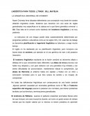 LA GRAMÁTICA UNIVERSAL DE CHOMSKY