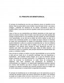 EL PRINCIPIO DE BENEFICIENCIA.