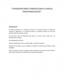 Consideraciones farmacologicas endocrinas