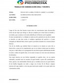 ENSAYO DE LA OBRA “ENTRE EL AMOR Y LA GLORIA”