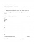 Prueba de matemáticas potencias 8° basico.