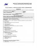 Guía de Trabajo 01 Y NOTAS DE CLASE DE LOGICA Y PROGRAMACION