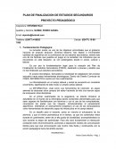 PLAN DE FINALIZACION DE ESTUDIOS SECUNDARIOS