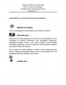 Antecedentes y evolución de las computadoras.