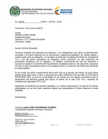 INFORME LÍNEAS DE EMERGENCIA. Página 1